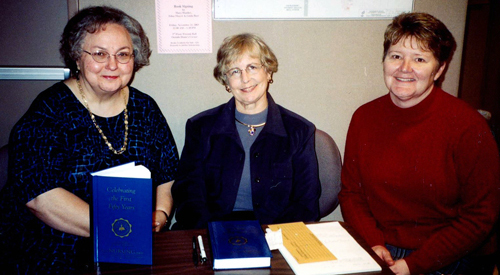 Mary Huntley, Edna Thayer, and Linda Beer