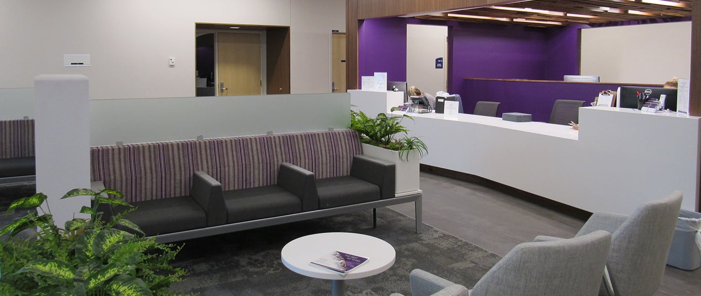 Center for Communication Sciences and Disorders waiting area