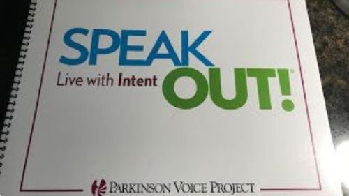 Photo of the Speak Out Live with Intent workbook on a table