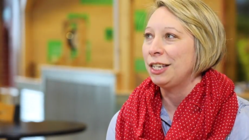 Heather Von Bank in screen capture at Children's Museum