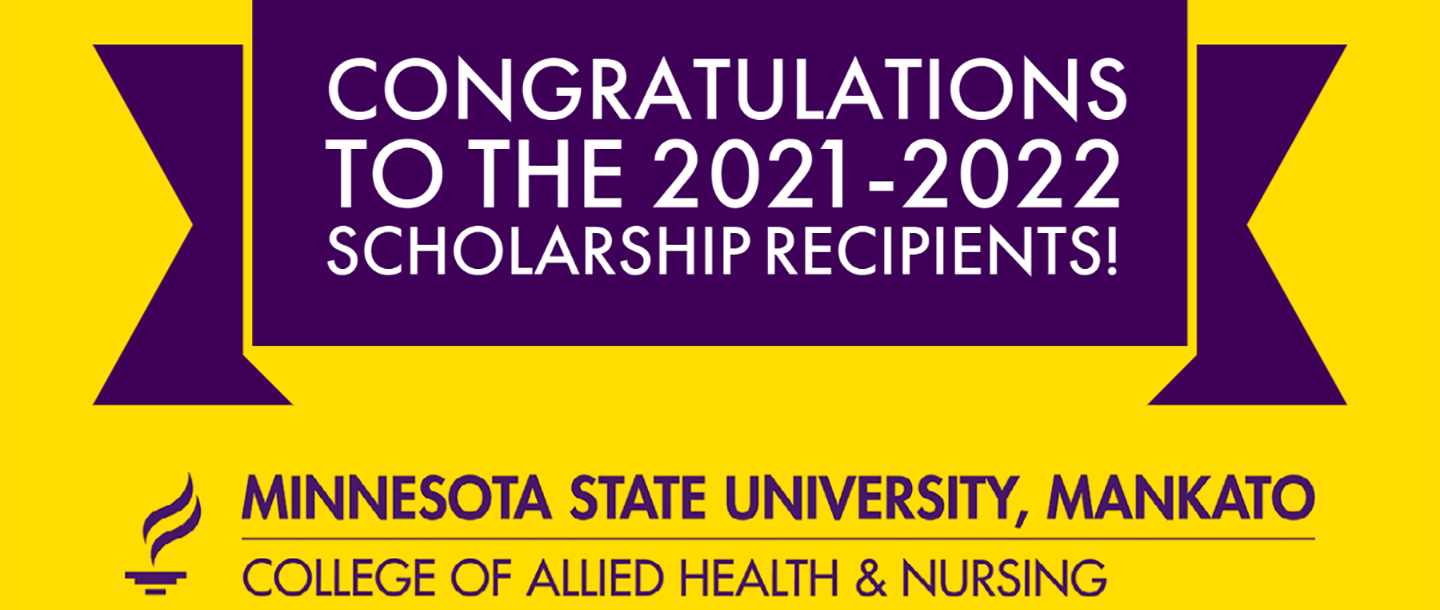 2021-2022 College of Allied Health and Nursing scholarship recipients 