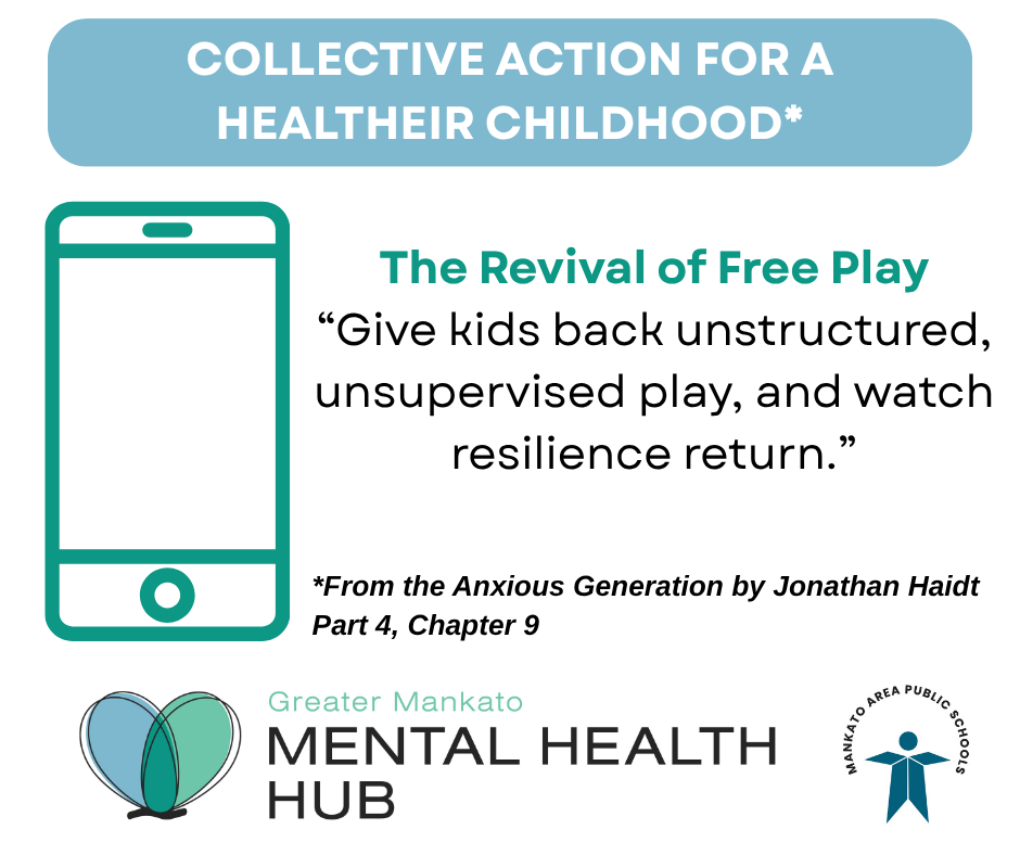 Give kids back unstructured, unsupervised play, and watch resilience return.