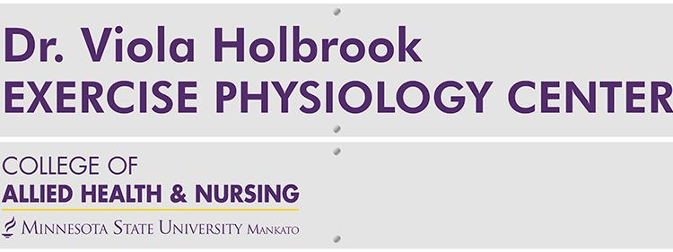 The College of Allied Health and Nursing Dr. Viola Holbrook Exercise Physiology Center banner