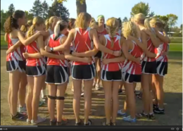 Mankato West girls cross country team