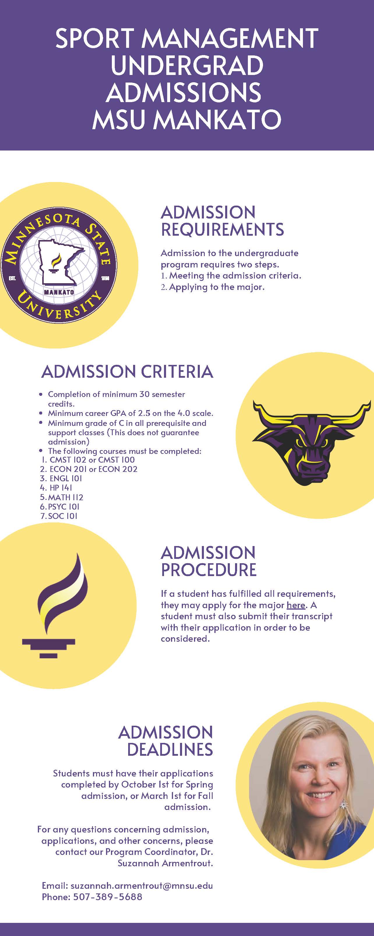 a poster of a college admission