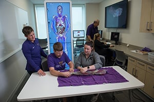 Students in Digital Anatomy Lab